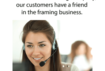 72″ x 30″ Trade Show Banner for Framing Company